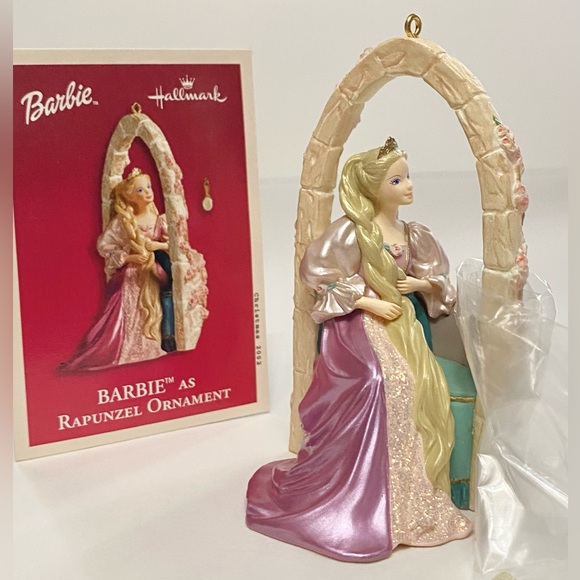 ♥️New In Box ~ 2002 Hallmark Keepsake “Barbie as Rapunzel” Collectors Ornament♥️ - Picture 2 of 9